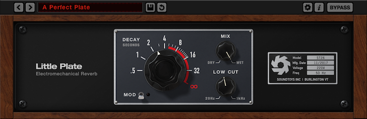 Free “Little Plate” Reverb Plugin from Soundtoys for Limited Time
