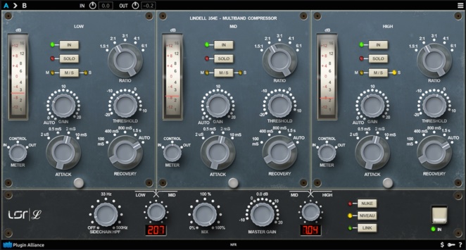 New Plugin Review: Lindell Audio 354E Multiband Compressor/Limiter by Plugin Alliance
