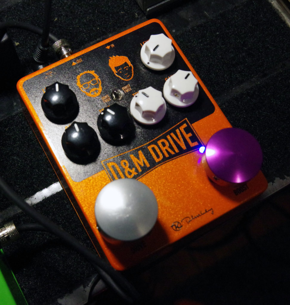 Photo of the Keeley D&M Drive Dual Drive Boost Pedal.