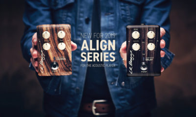 The LR Baggs Align Series Chorus and Delay pedals.