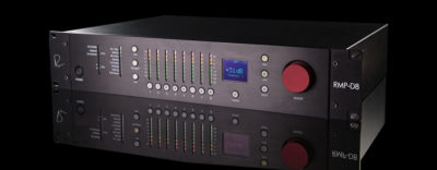 A view of the front panel of the Rupert Neve Designs RMP-D8.