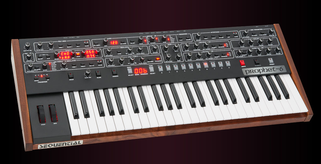 Photo of a Dave Smith Instruments Sequential Prophet-6 6-Voice.