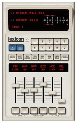 The Universal Audio Lexicon 480L Digital Reverb and Effects plugin.