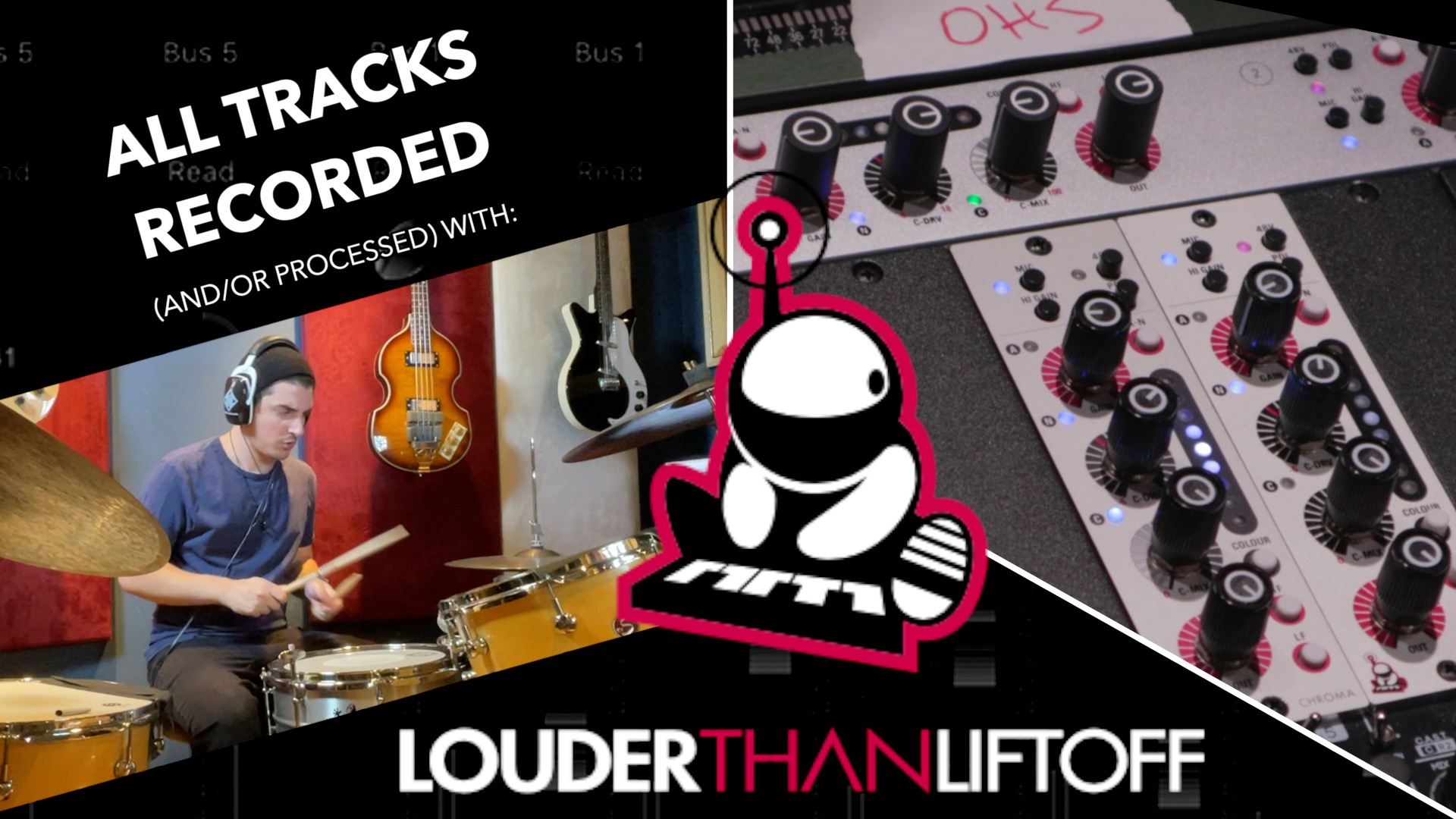 Recording a Song w/ Louder Than Liftoff (Mic Pres & Colour Modules)