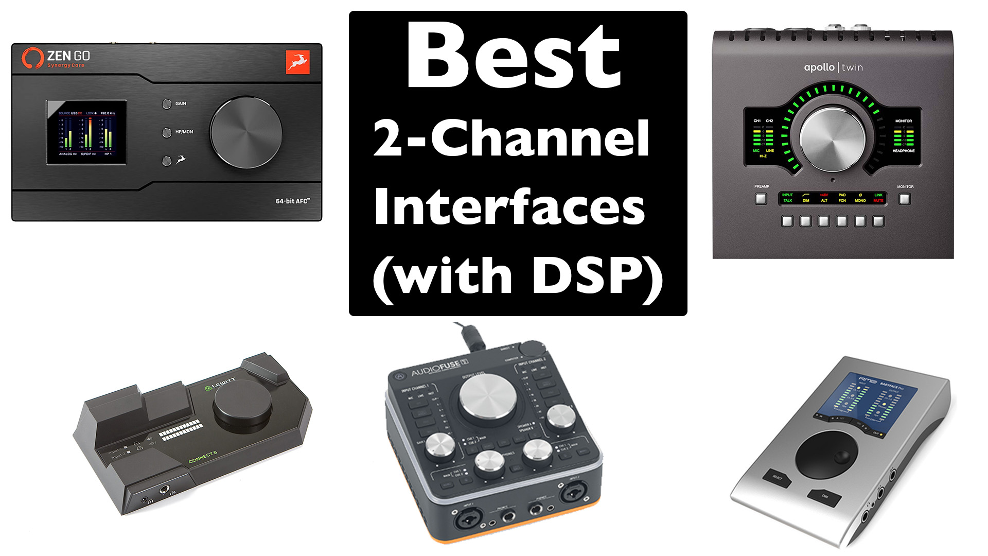 The Best 2 Channel Audio Interfaces with DSP in 2023