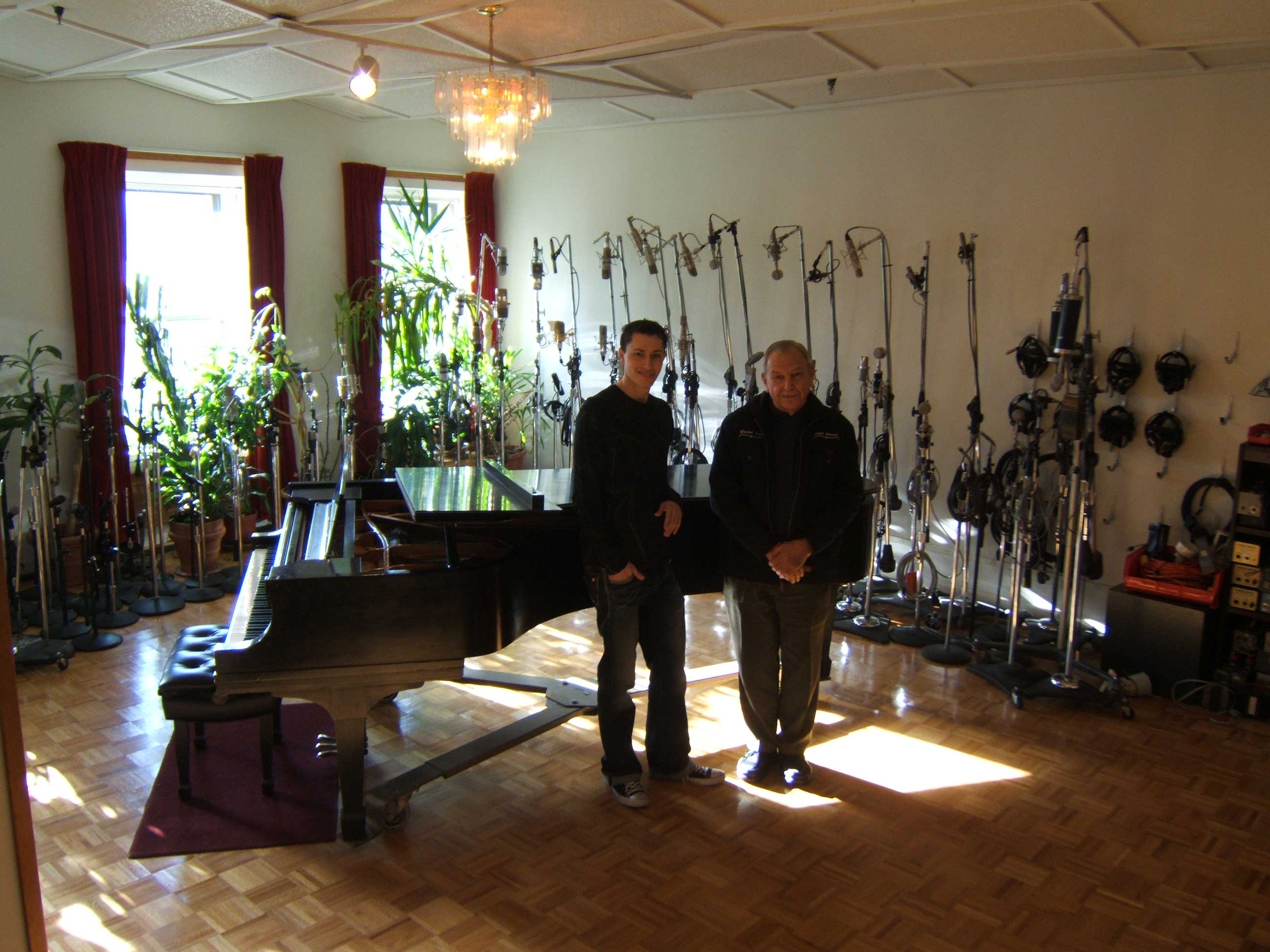 DavidSchoenwetter and Walter Sear in Studio C