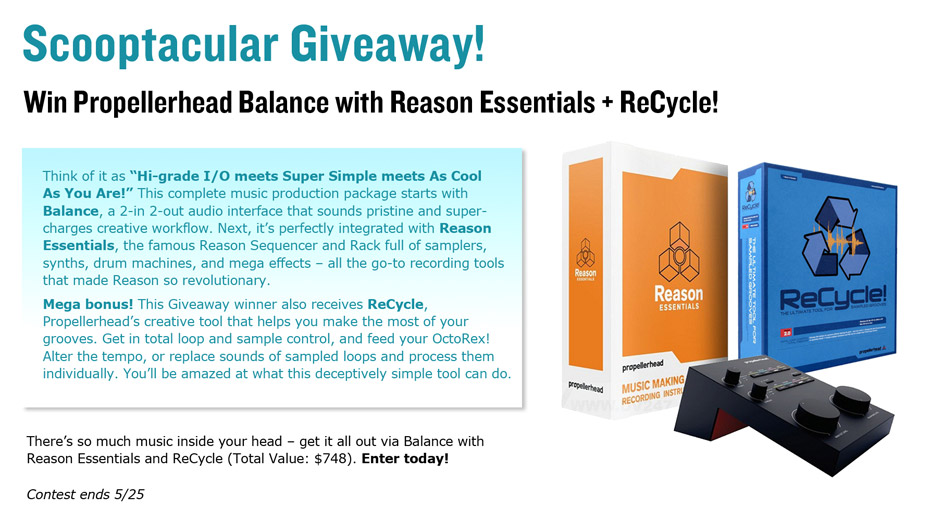 Propellerhead Giveaway