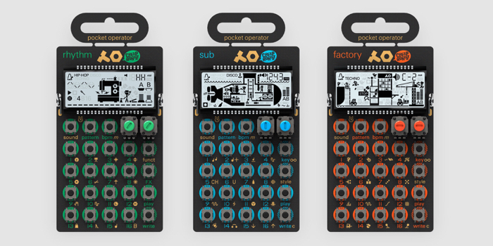 Pocket Operator Triple Rack including two 90-degree Cables! holds any three  Teenage Engineering PO models