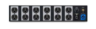 An image showing the back of the Black Lion Audio PG-2R where devices can be plugged in. 
